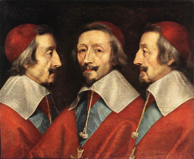 CERUTI, Giacomo Triple Portrait of Richelieu kjj oil painting image